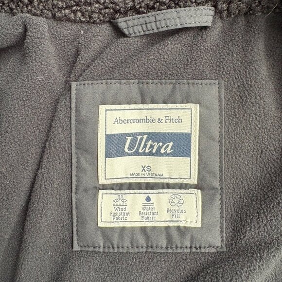 ABERCROMBIE & FITCH Black Lined Hooded Jacket - Picture 8 of 10